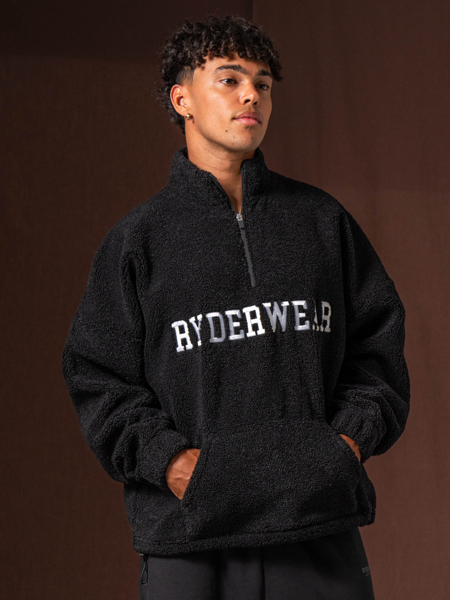 Unisex Teddy Jumper - Black - Ryderwear
