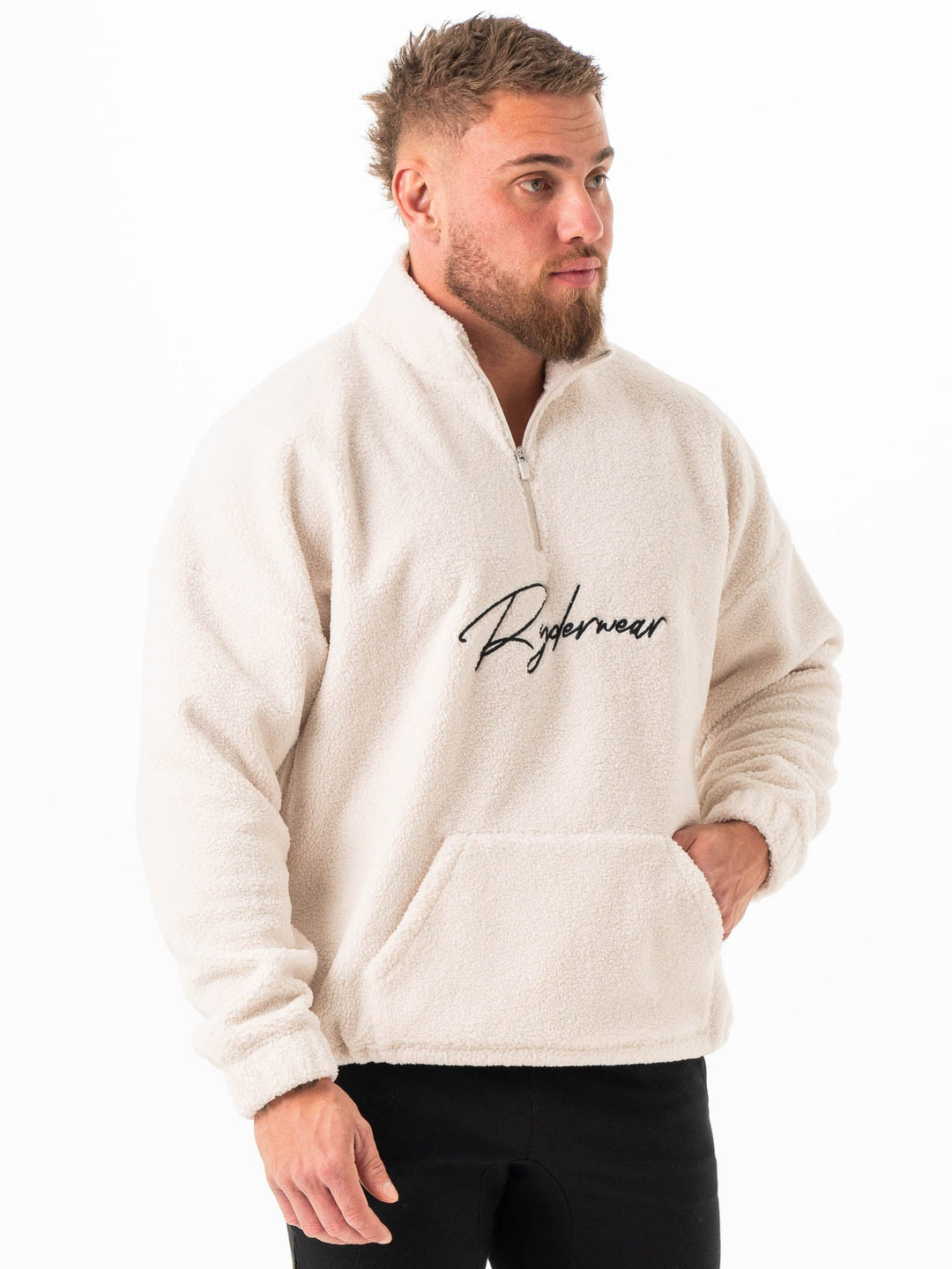 Unisex Teddy Jumper - Bone Clothing Ryderwear 