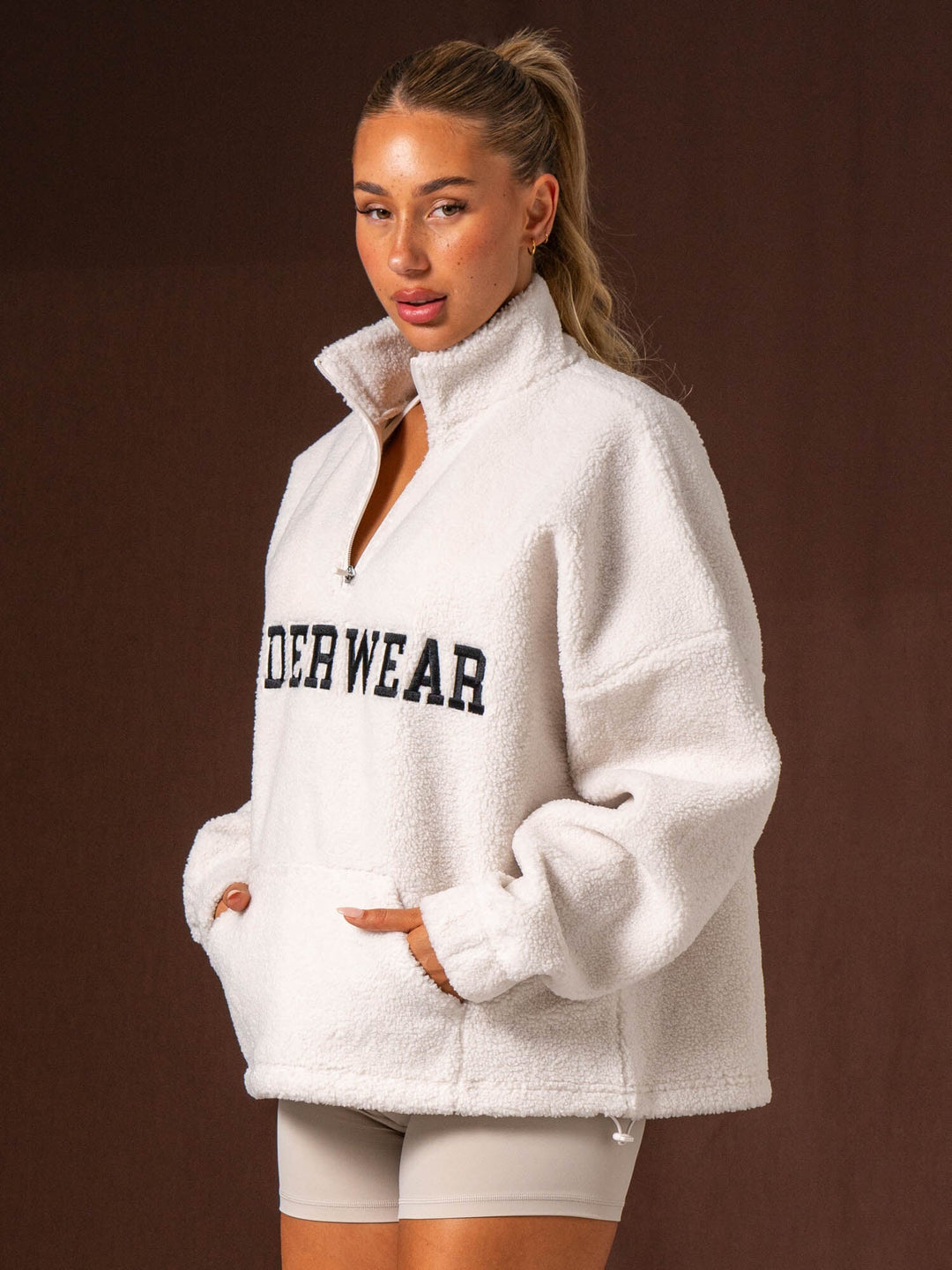 Unisex Teddy Jumper - Bone Clothing Ryderwear 