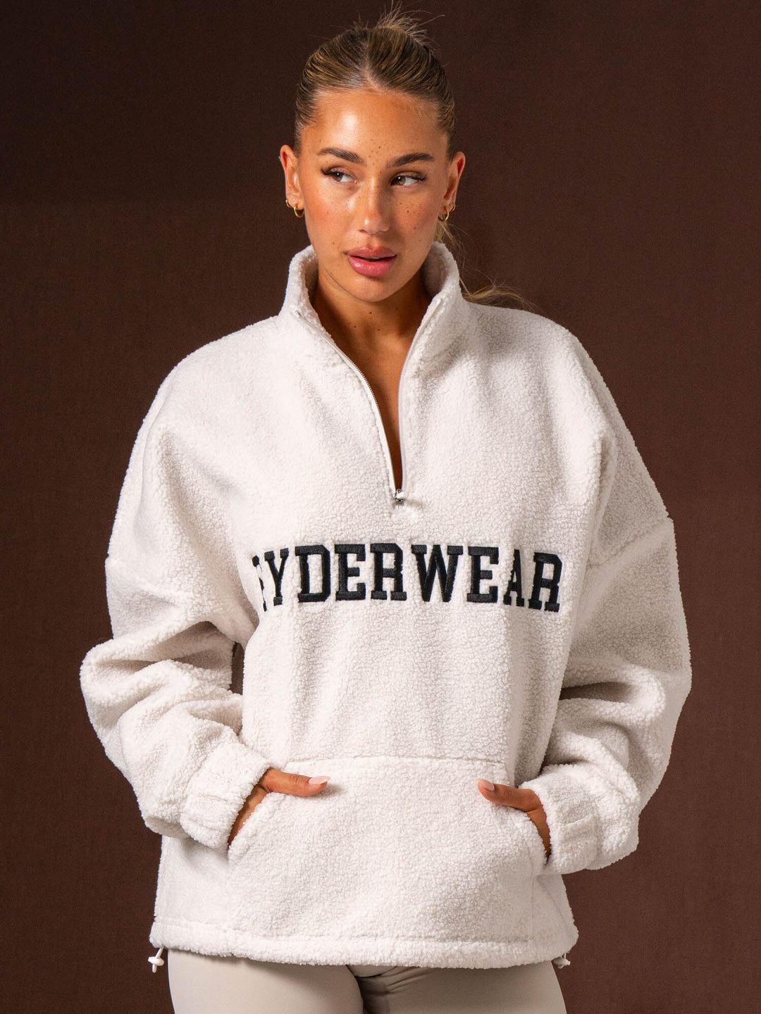 Unisex Teddy Jumper - Bone Clothing Ryderwear 