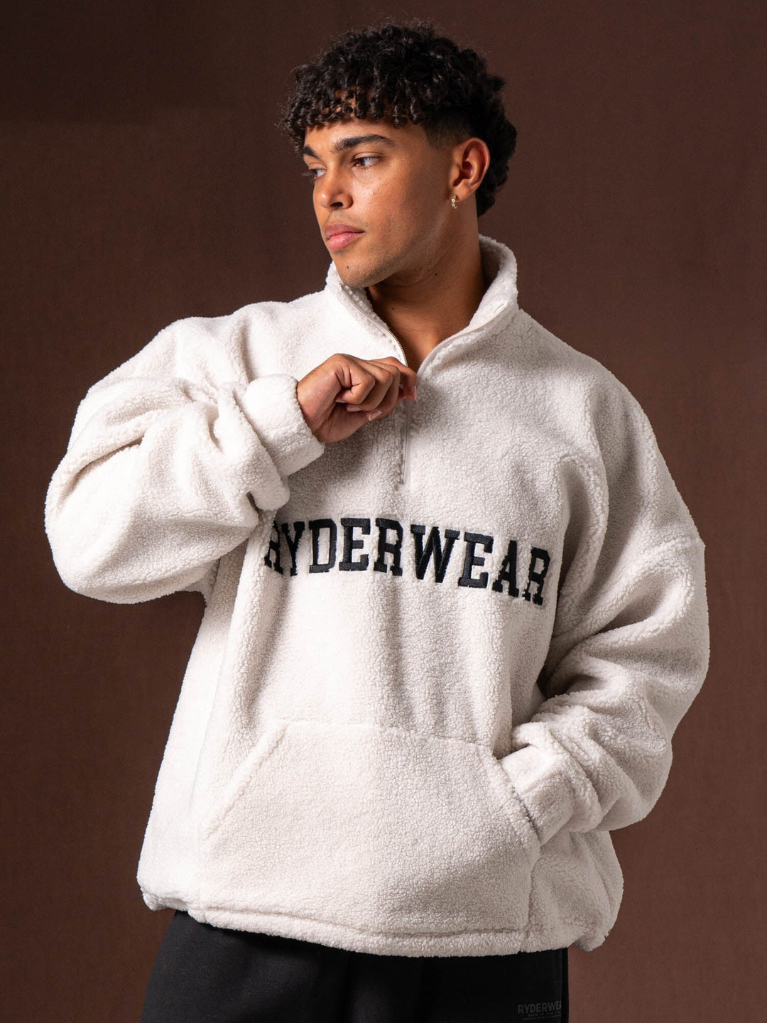 Unisex Teddy Jumper - Bone Clothing Ryderwear 