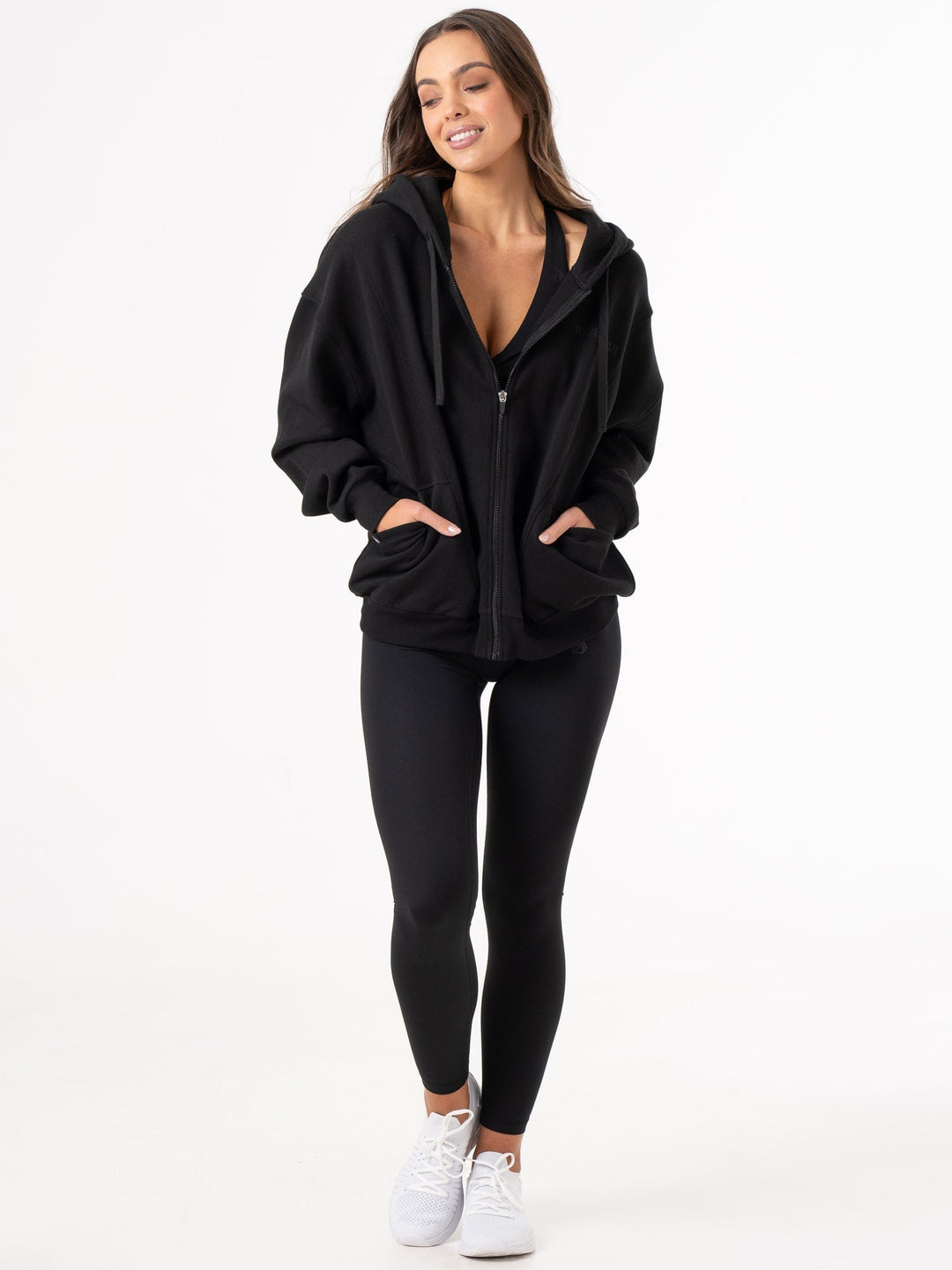 Unisex Track Jacket - Black Clothing Ryderwear