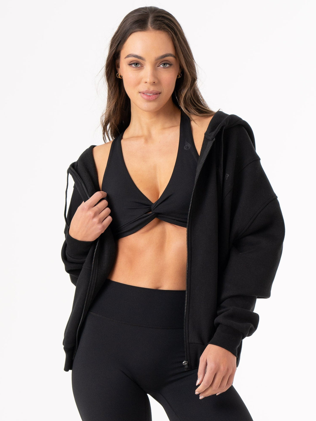 Unisex Track Jacket - Black Clothing Ryderwear