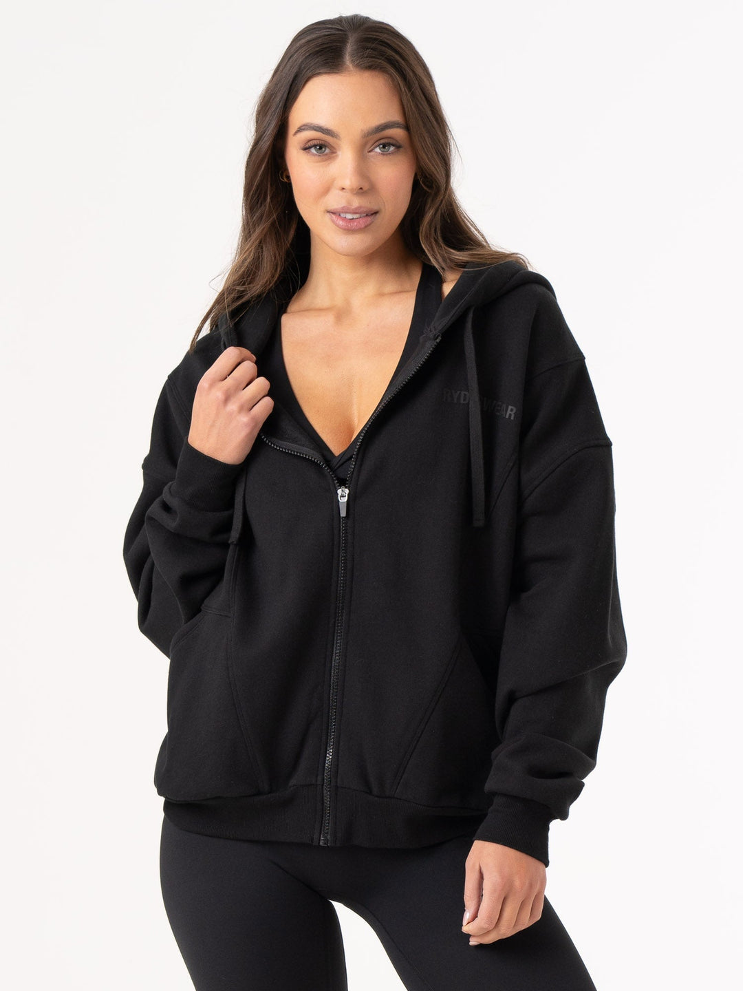 Unisex Track Jacket - Black Clothing Ryderwear