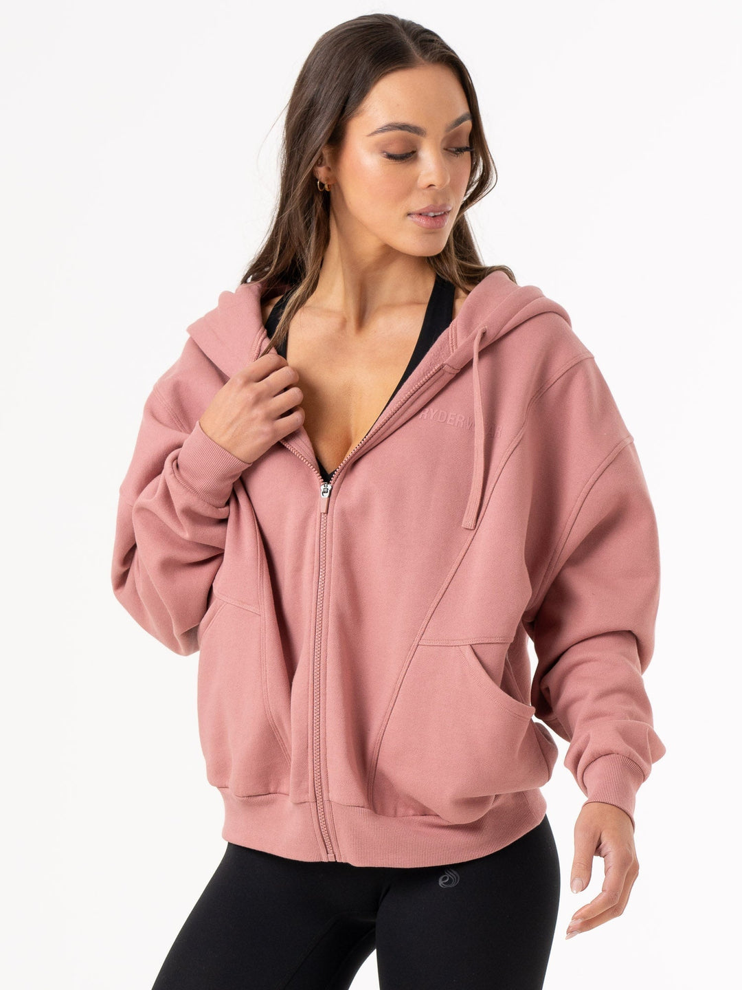 Unisex Track Jacket - Dusty Pink Clothing Ryderwear 