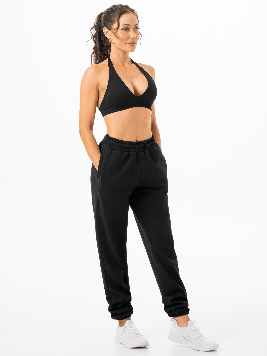 Unisex Track Pants - Black Clothing Ryderwear 