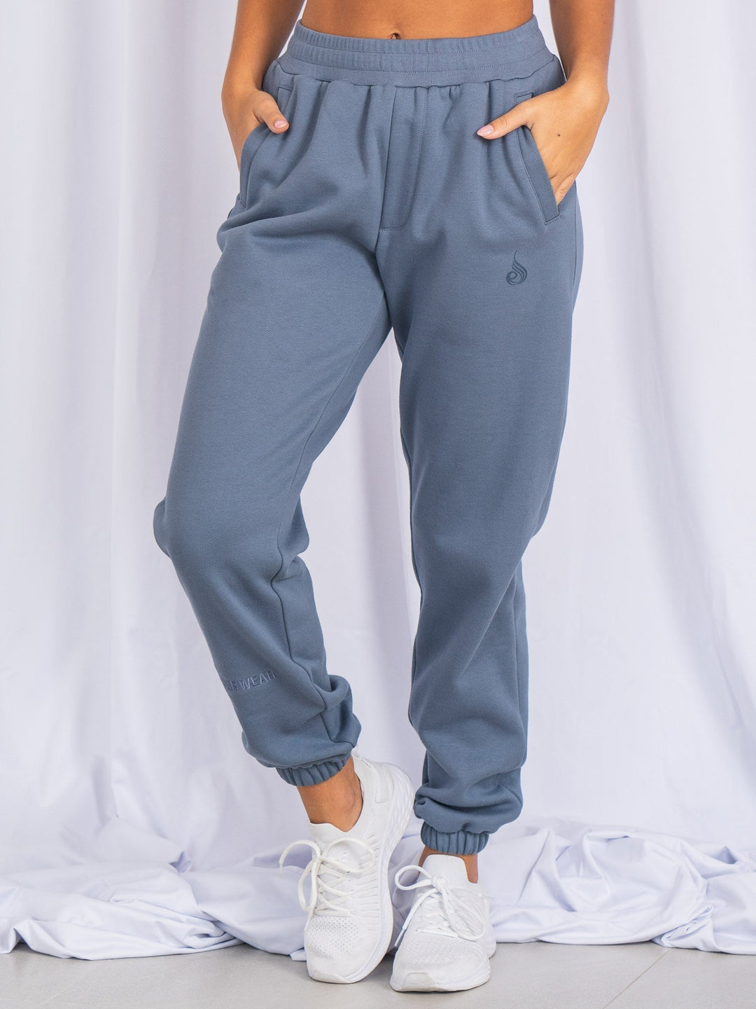 Unisex Track Pants - Denim Blue Clothing Ryderwear