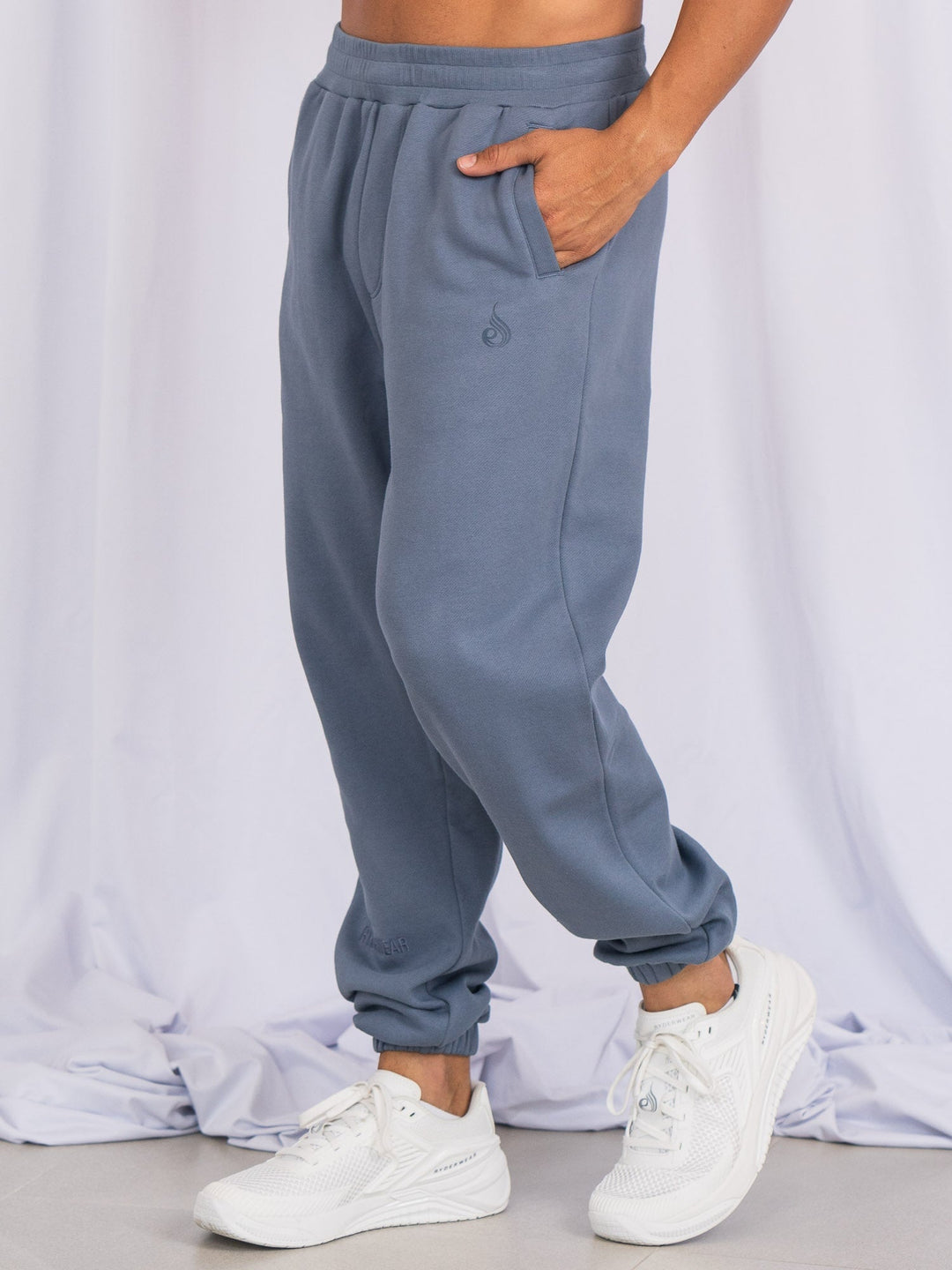 Unisex Track Pants - Denim Blue Clothing Ryderwear