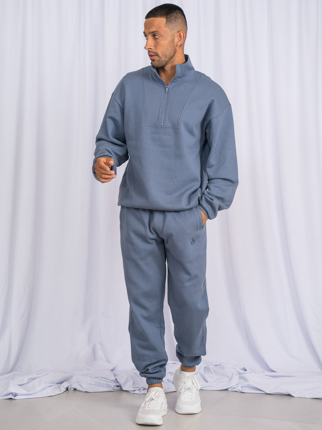 Unisex Track Pants - Denim Blue Clothing Ryderwear