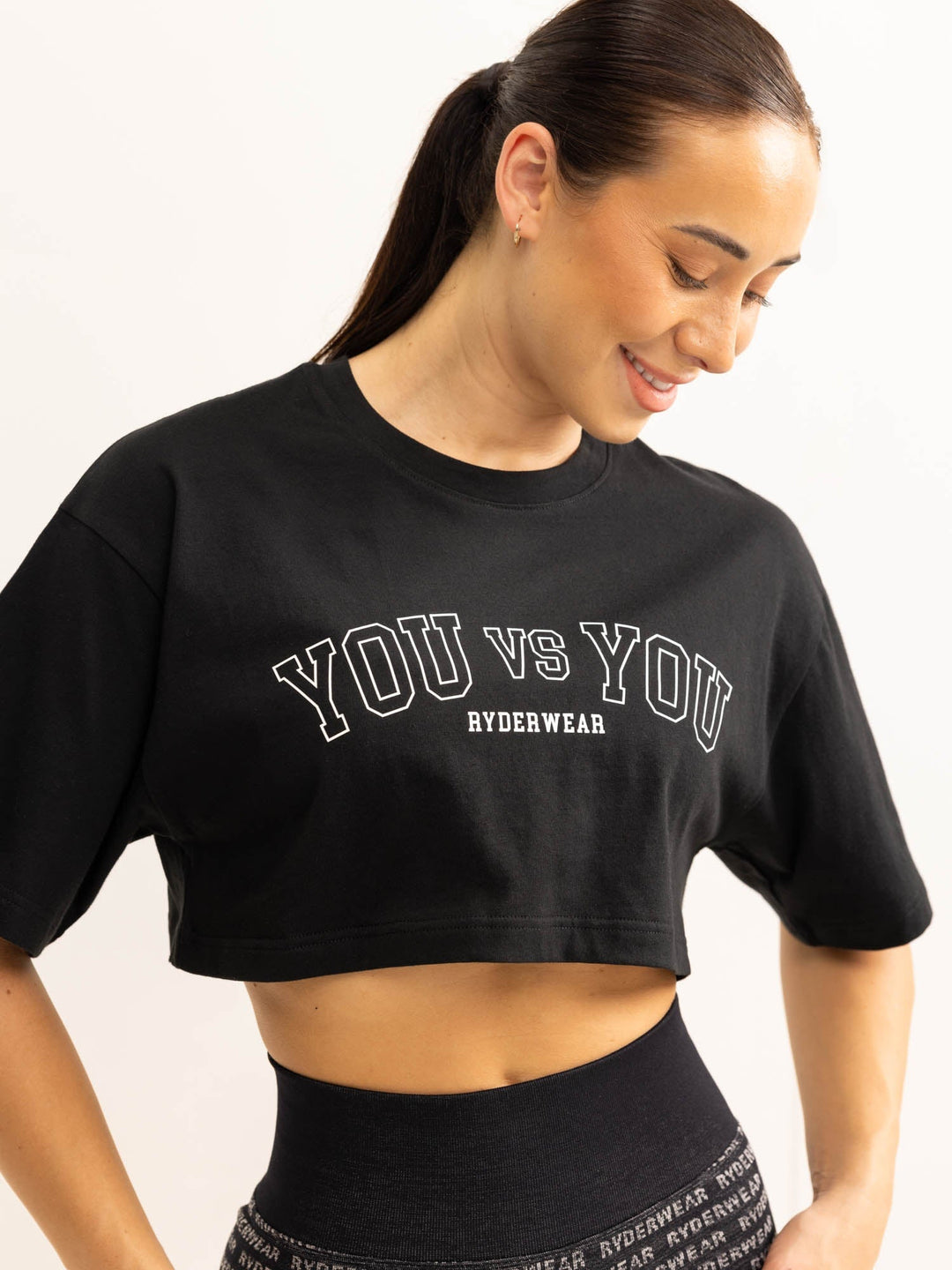 You vs You T-Shirt - Black Clothing Ryderwear 