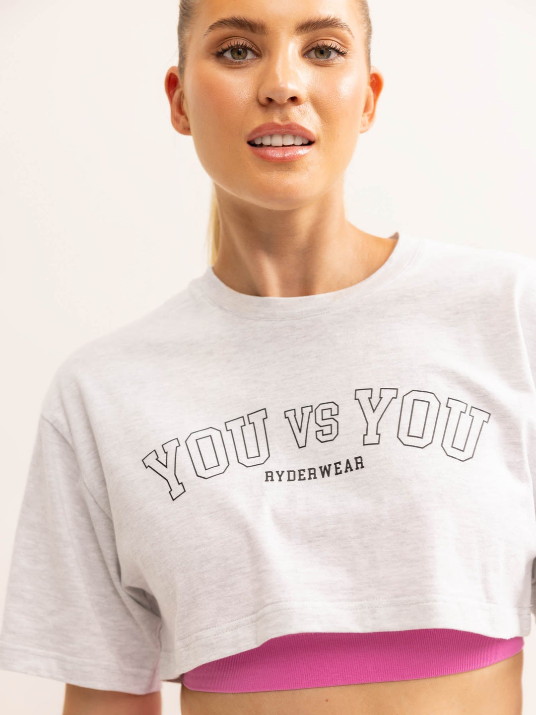 You vs You T-Shirt - Snow Marl Clothing Ryderwear