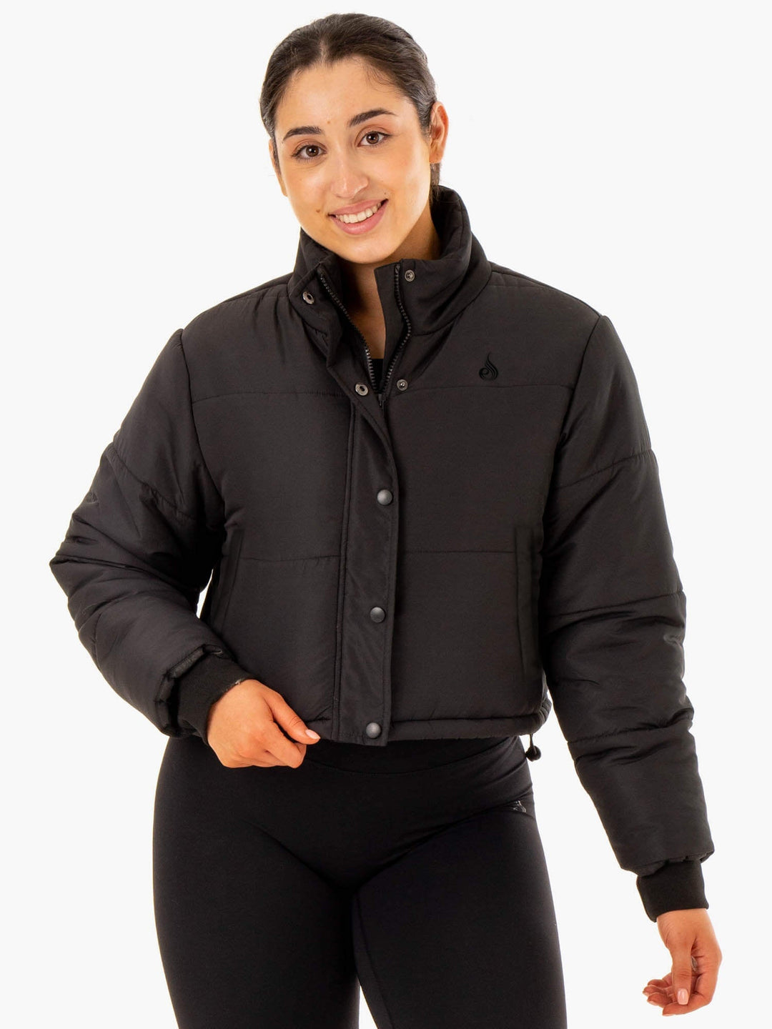 Apex Puffer Jacket - Black Clothing Ryderwear 
