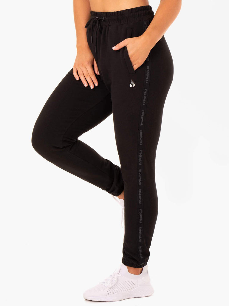 Base High Waisted Track Pants - Black - Ryderwear