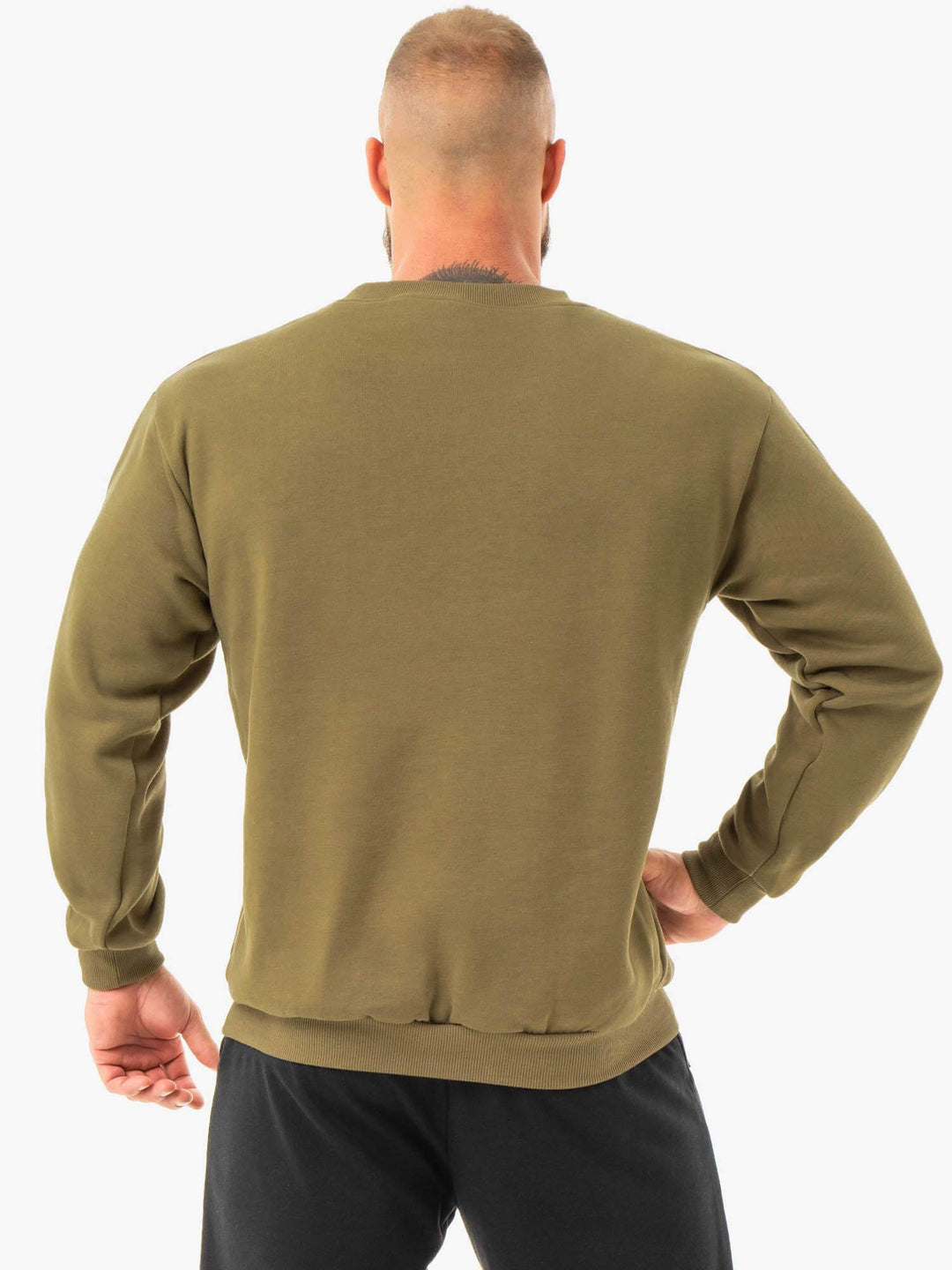 Ease Fleece Pullover - Khaki Clothing Ryderwear 