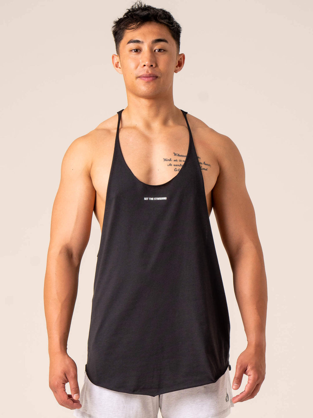 Emerge Arnie T-Back - Faded Black Clothing Ryderwear