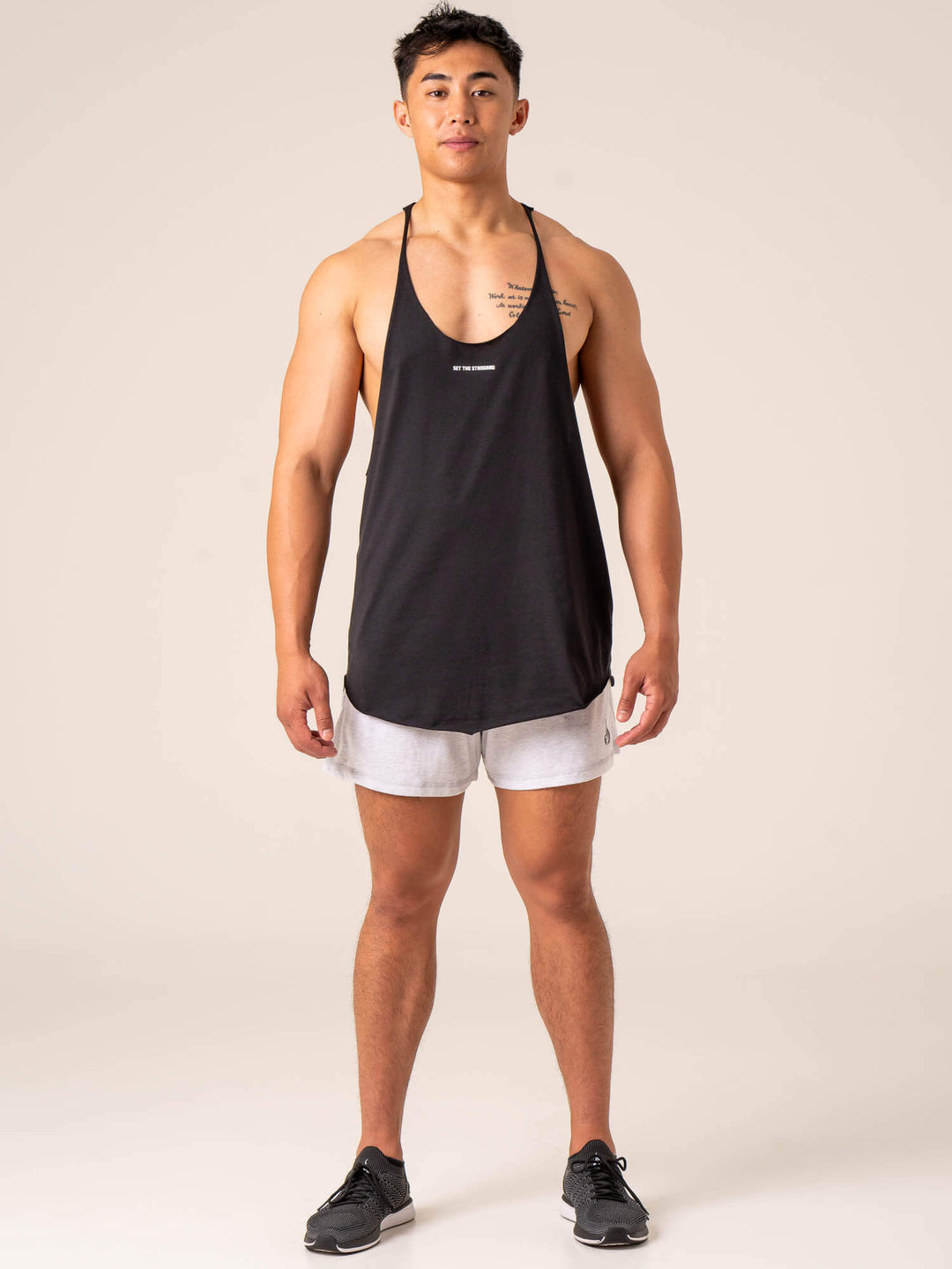 Emerge Arnie T-Back - Faded Black Clothing Ryderwear