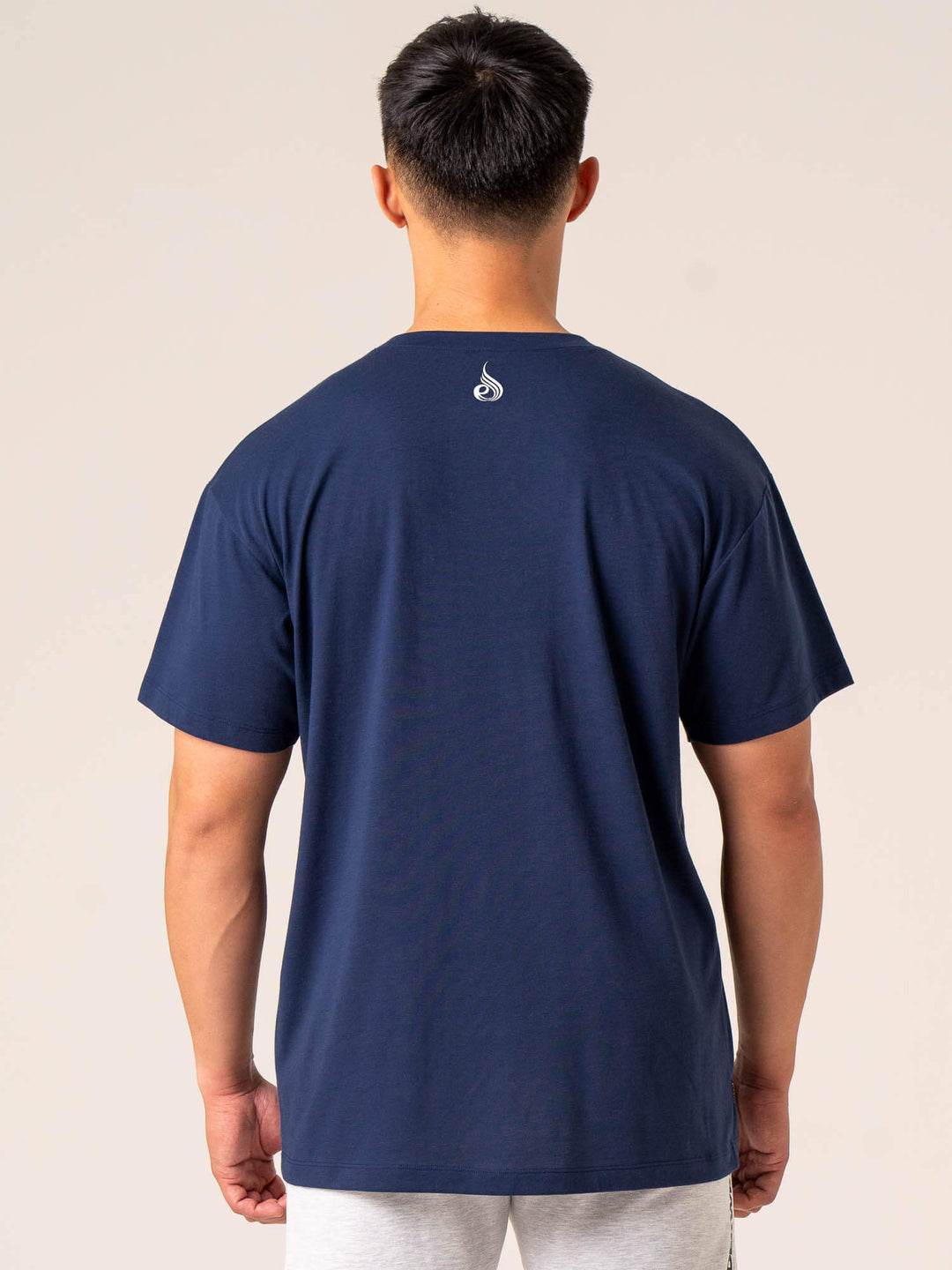 Emerge Oversized T-Shirt - Navy Clothing Ryderwear 