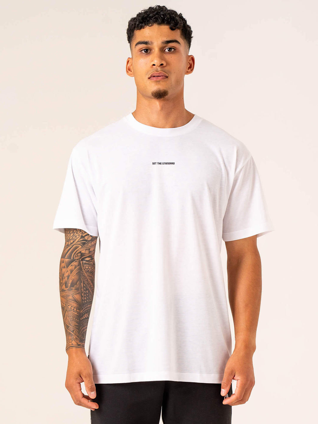 Emerge Oversized T-Shirt - White Clothing Ryderwear 