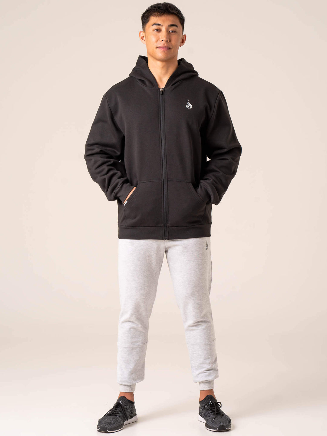 Emerge Track Jacket - Faded Black Clothing Ryderwear