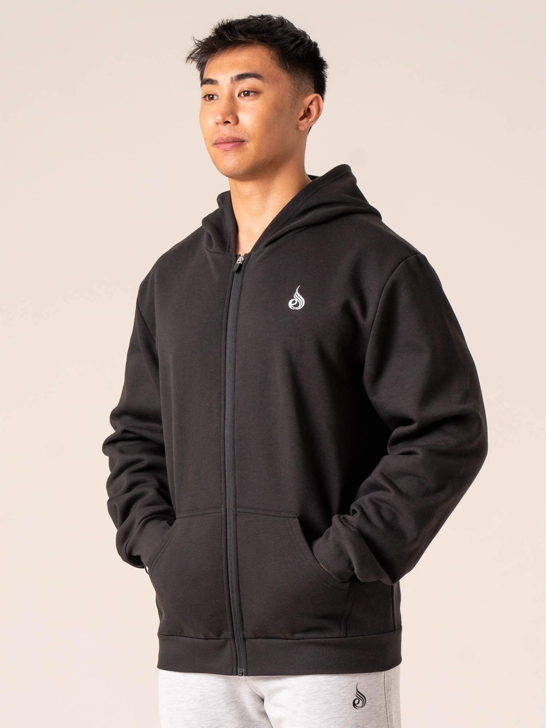 Emerge Track Jacket - Faded Black Clothing Ryderwear