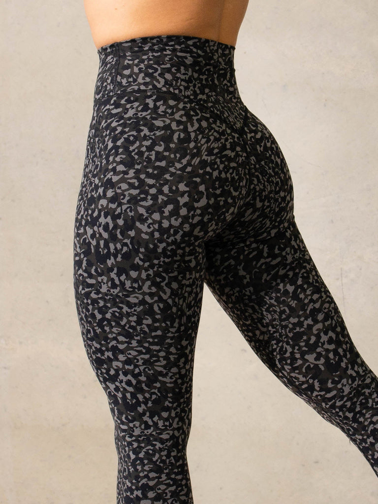 Empower High Waisted Leggings Black Leopard Ryderwear Empower High Waisted Leggings Black Leopard Ryderwear