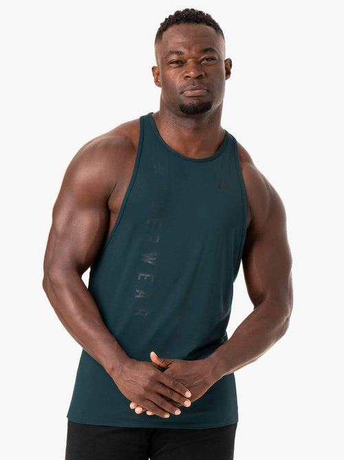 Endurance High Rise T-Back Forest Green