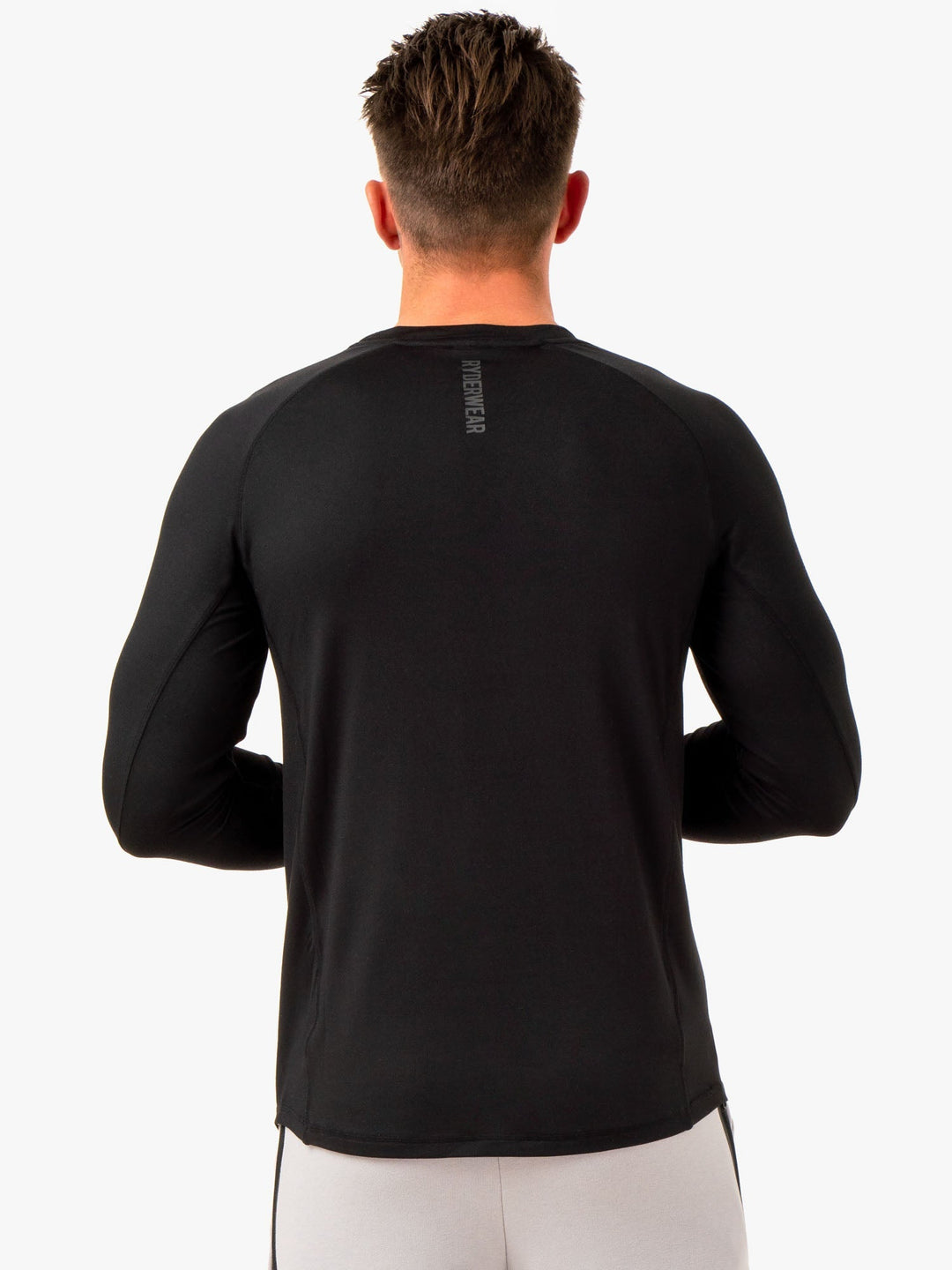 Enhance Long Sleeve Training Top - Black Clothing Ryderwear 