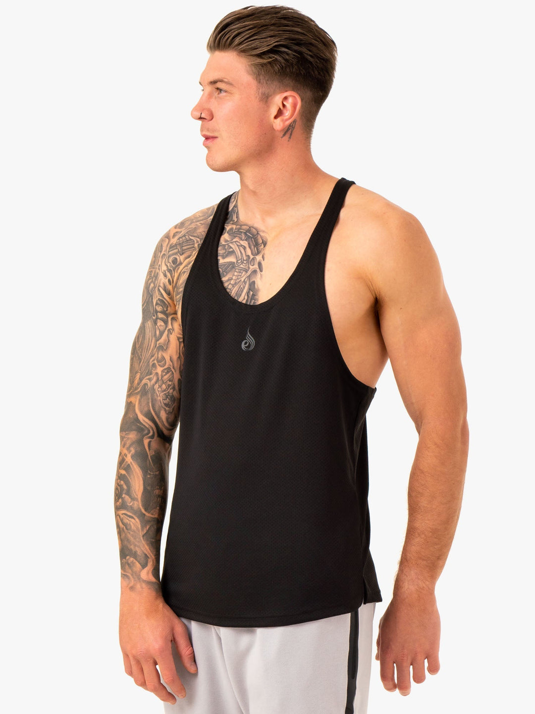 Enhance Stringer T-Back - Black Clothing Ryderwear 