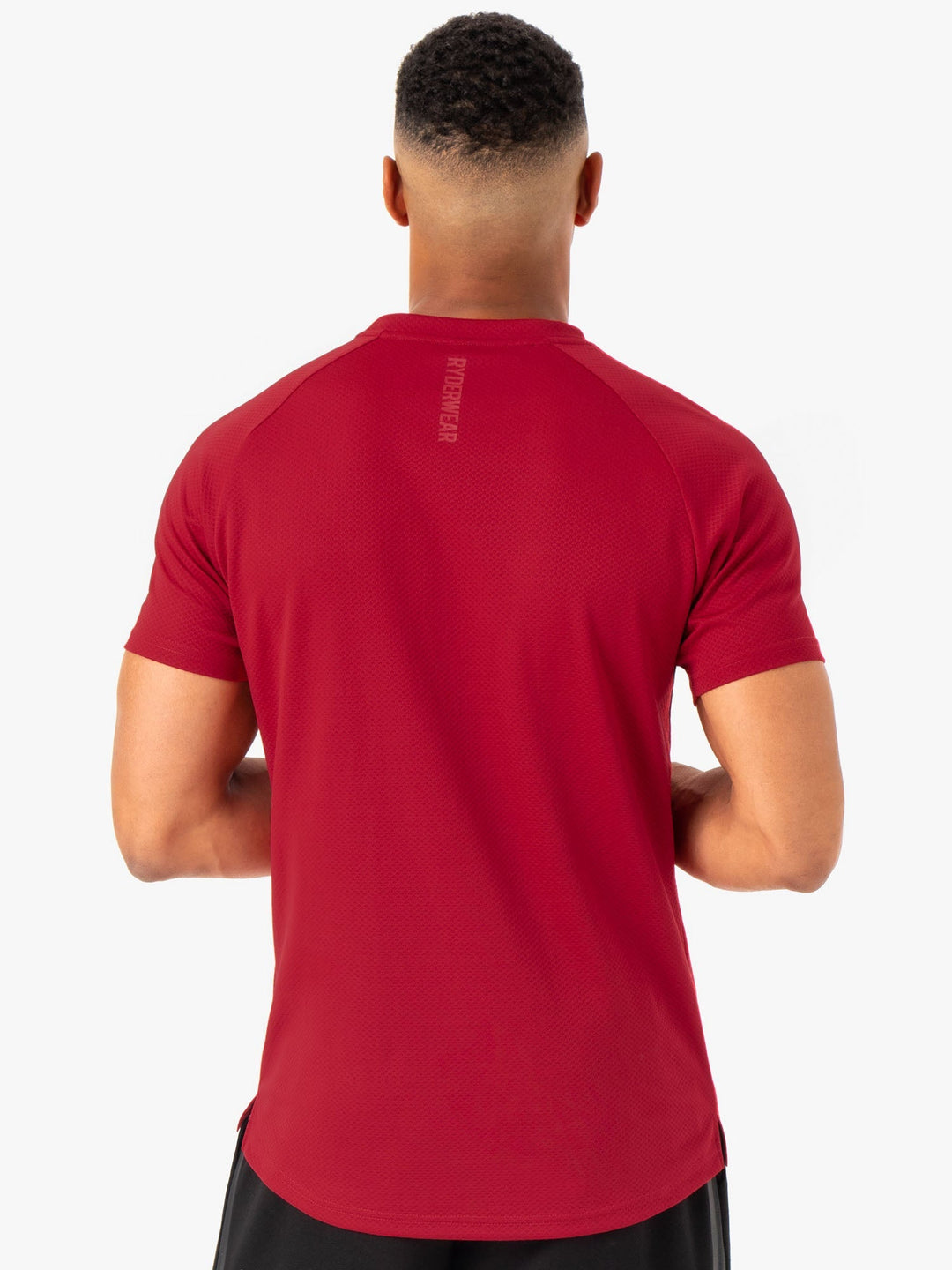 Enhance T-Shirt - Burgundy Clothing Ryderwear 