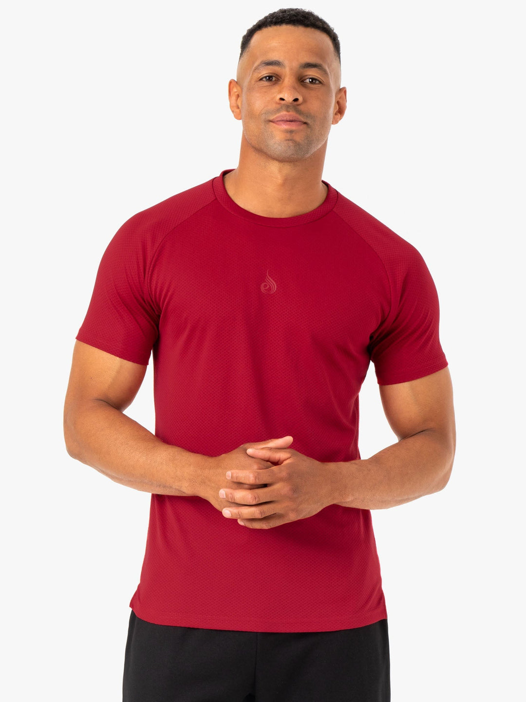 Enhance T-Shirt - Burgundy Clothing Ryderwear 