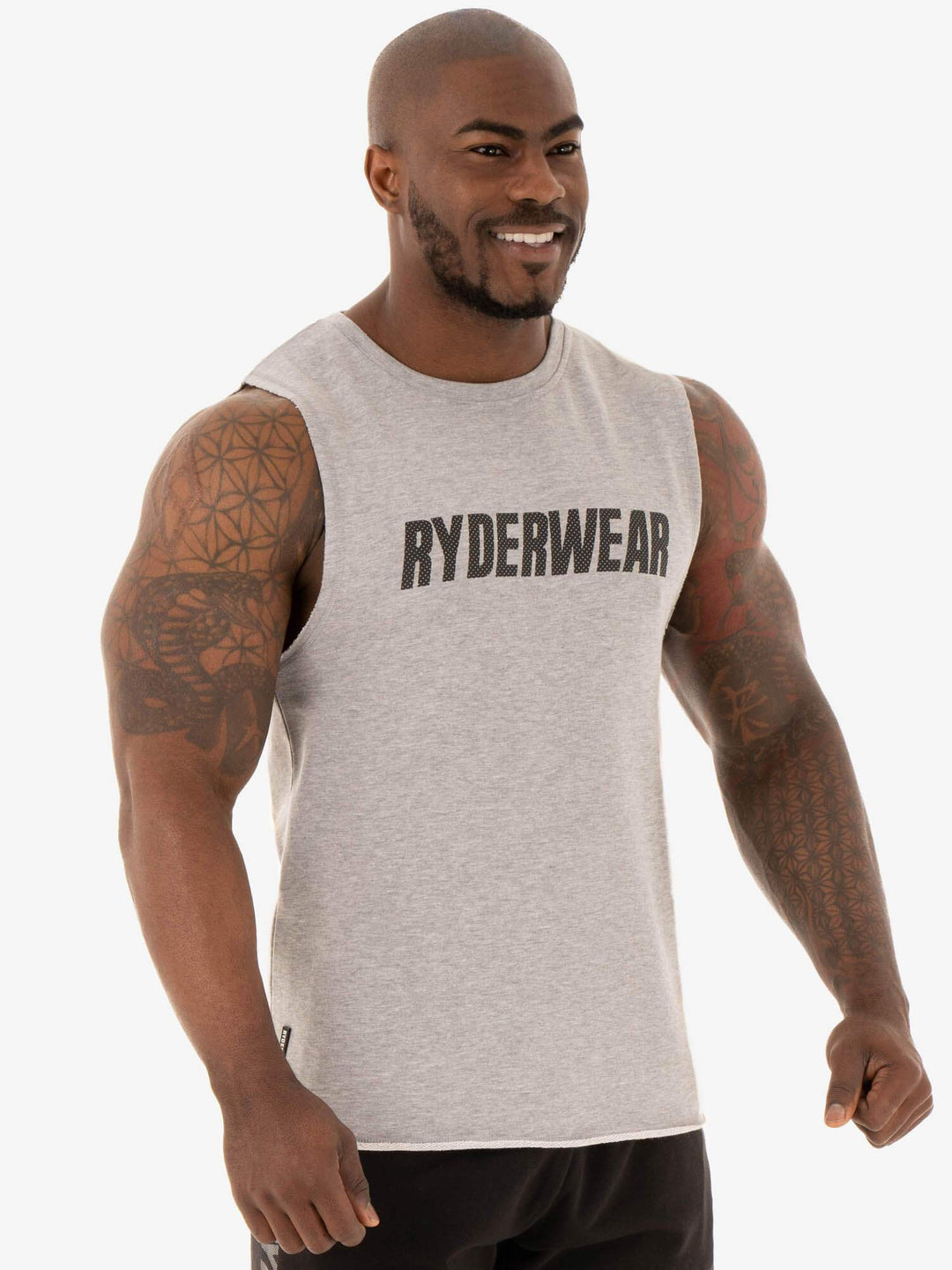 Flex Fleece Tank - Grey Marl Clothing Ryderwear 