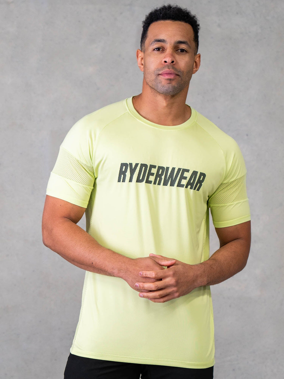 Flex Mesh T-Shirt - Lime Clothing Ryderwear 