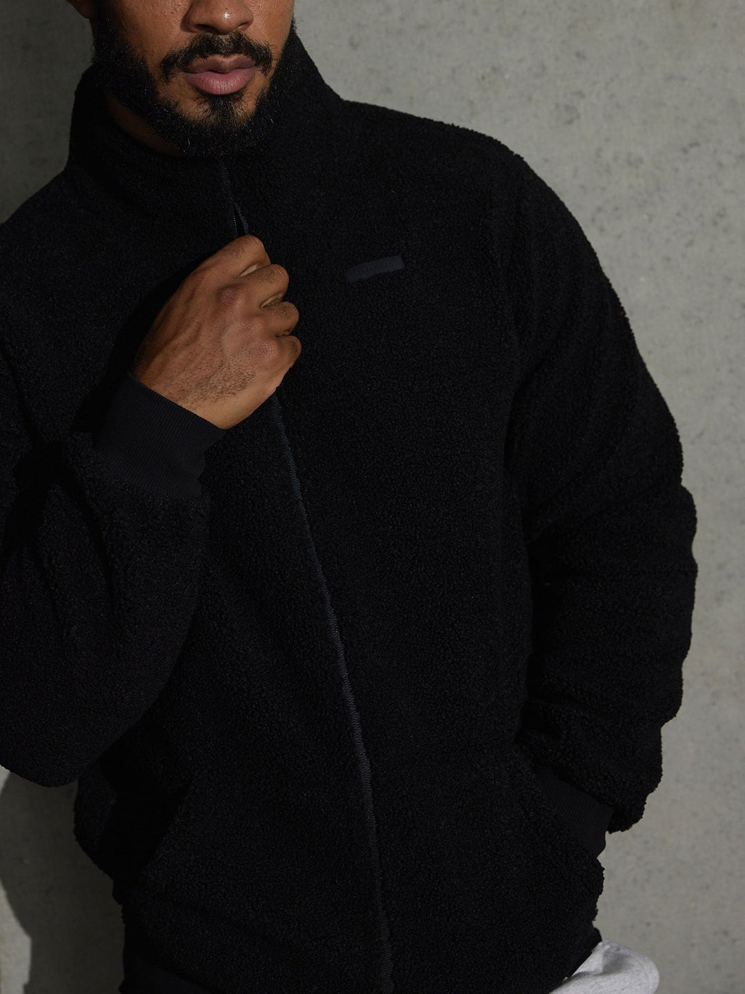Flex Polar Fleece Jacket - Black Clothing Ryderwear 