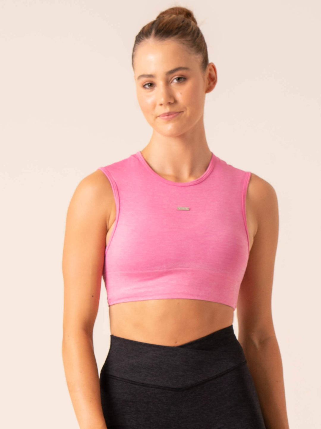 Focus Seamless Tank - Hot Pink Marl Clothing Ryderwear