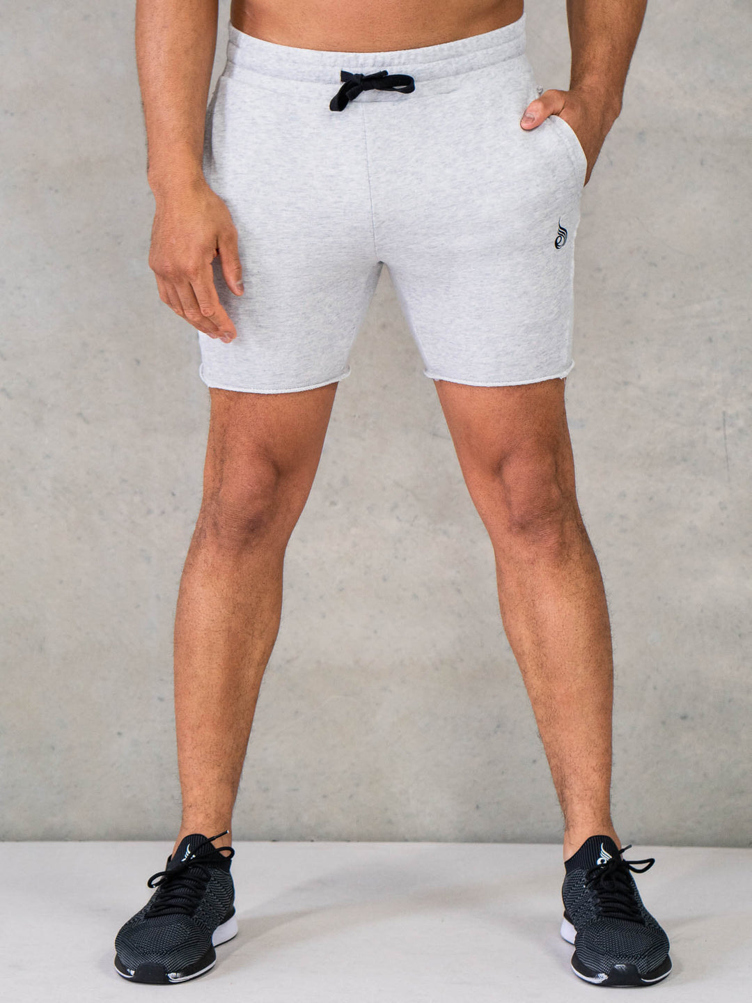 Force 6" Track Short - Chalk Grey Marl Clothing Ryderwear 