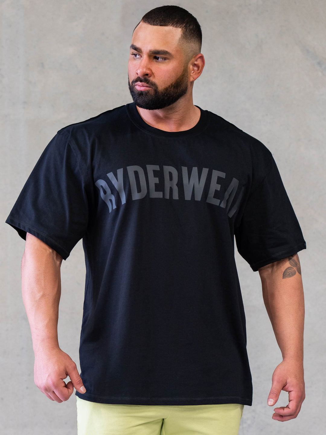 Force Oversized T-Shirt - Black - Ryderwear