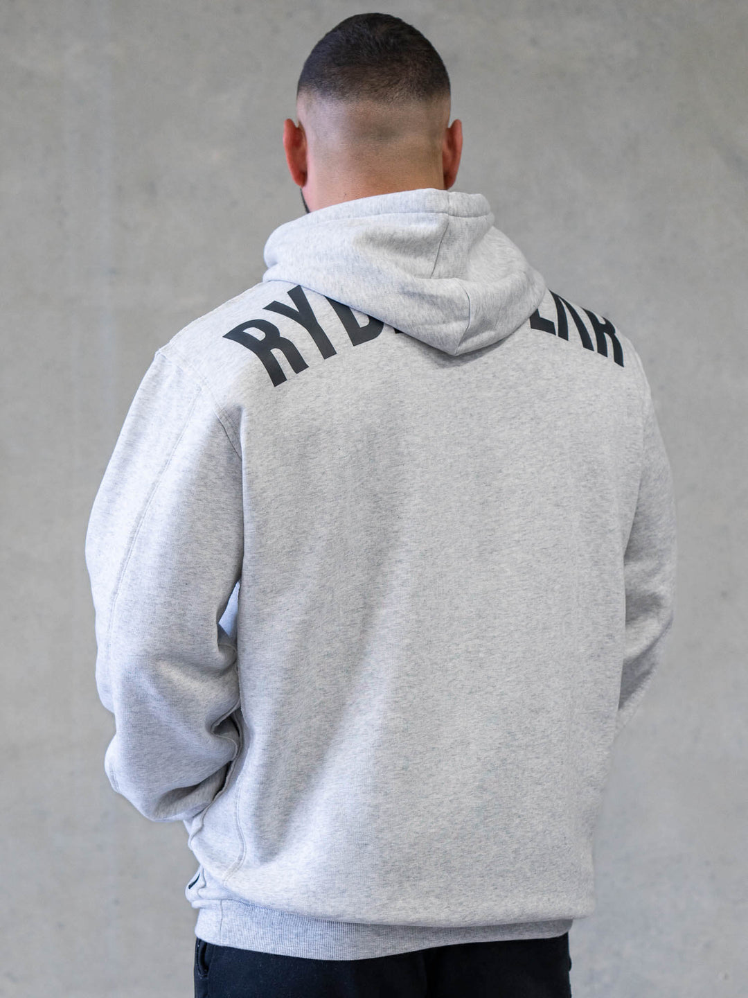 Force Pullover Hoodie - Chalk Grey Marl Clothing Ryderwear