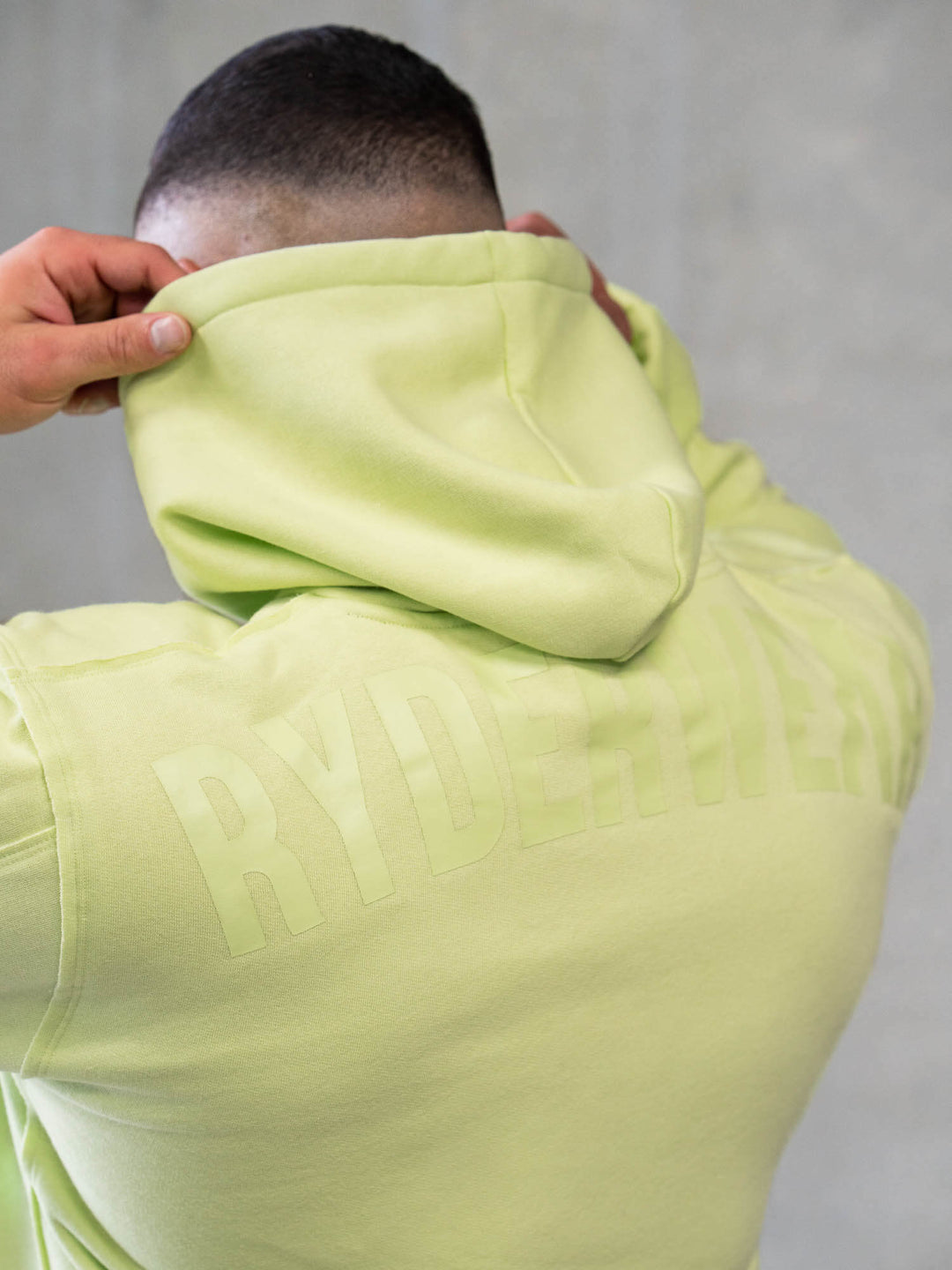 Force Pullover Hoodie - Lime Clothing Ryderwear 