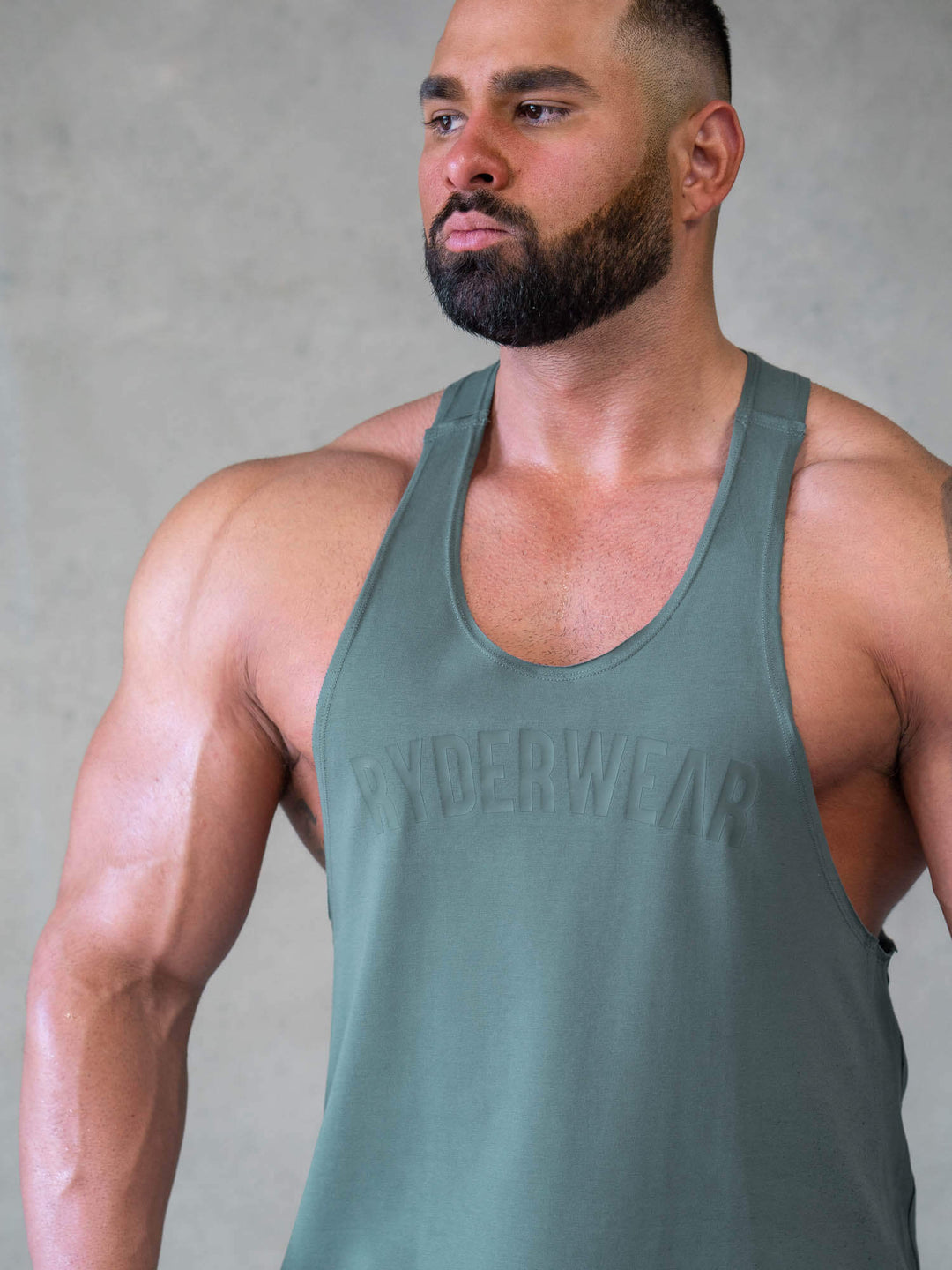 Force Stringer T-Back - Fern Green Clothing Ryderwear 