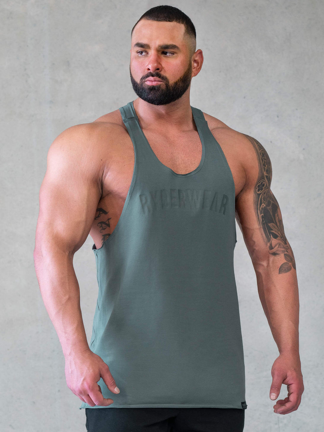 Force Stringer T-Back - Fern Green Clothing Ryderwear
