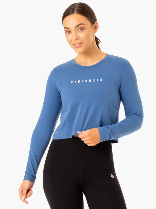 Foundation Long Sleeve Top Blue