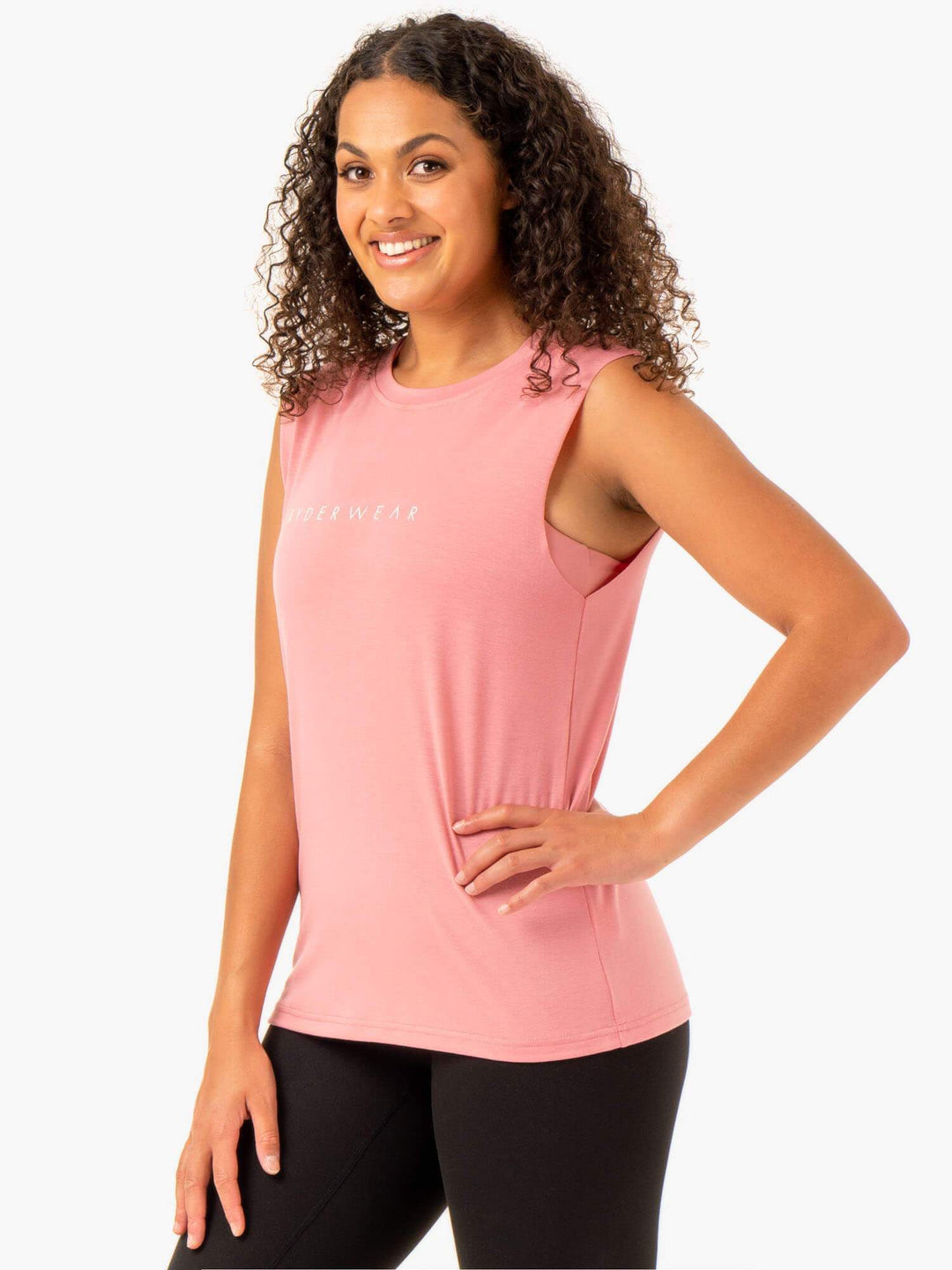 Foundation Muscle Tank - Blush Pink Clothing Ryderwear 