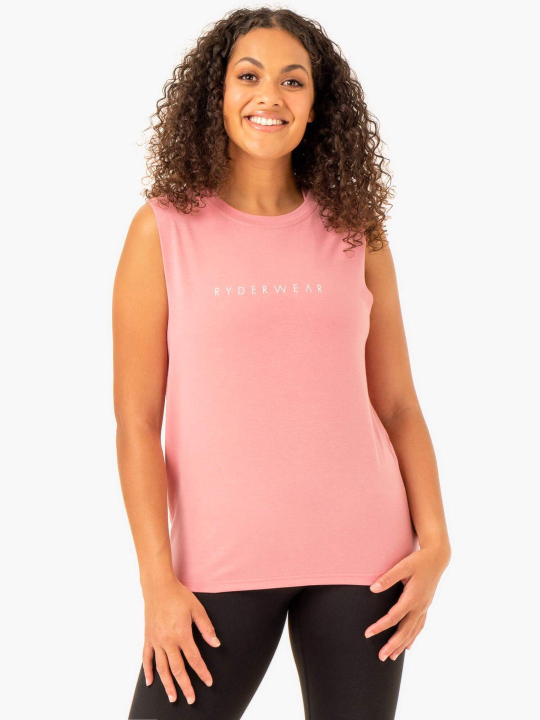 Foundation Muscle Tank - Blush Pink Clothing Ryderwear 