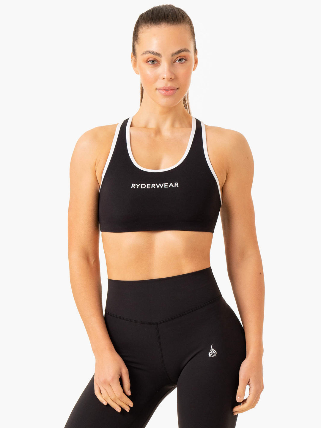 Frequency High Impact Sports Bra - Black Clothing Ryderwear