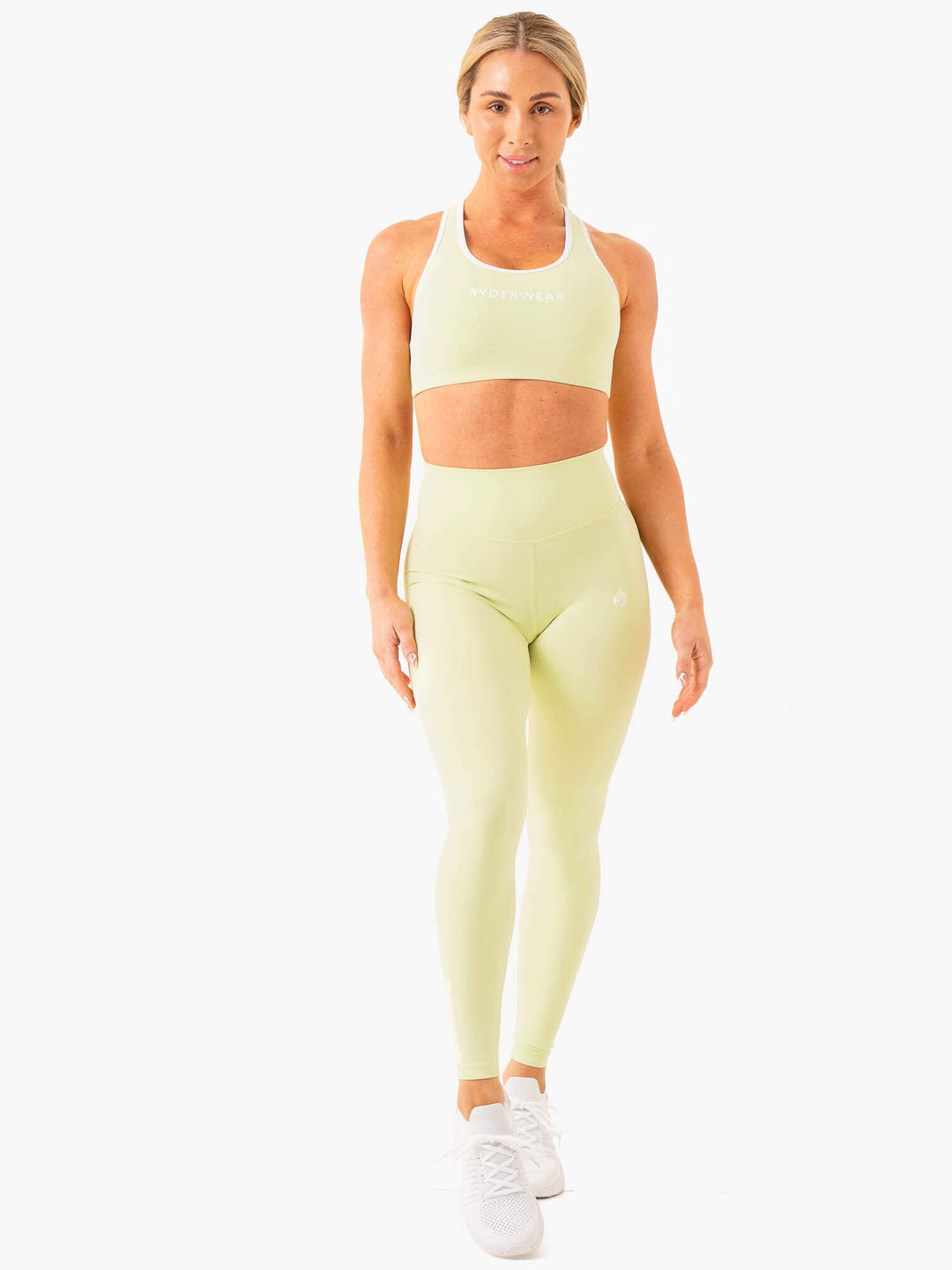 Frequency High Waisted Leggings - Mint Clothing Ryderwear 