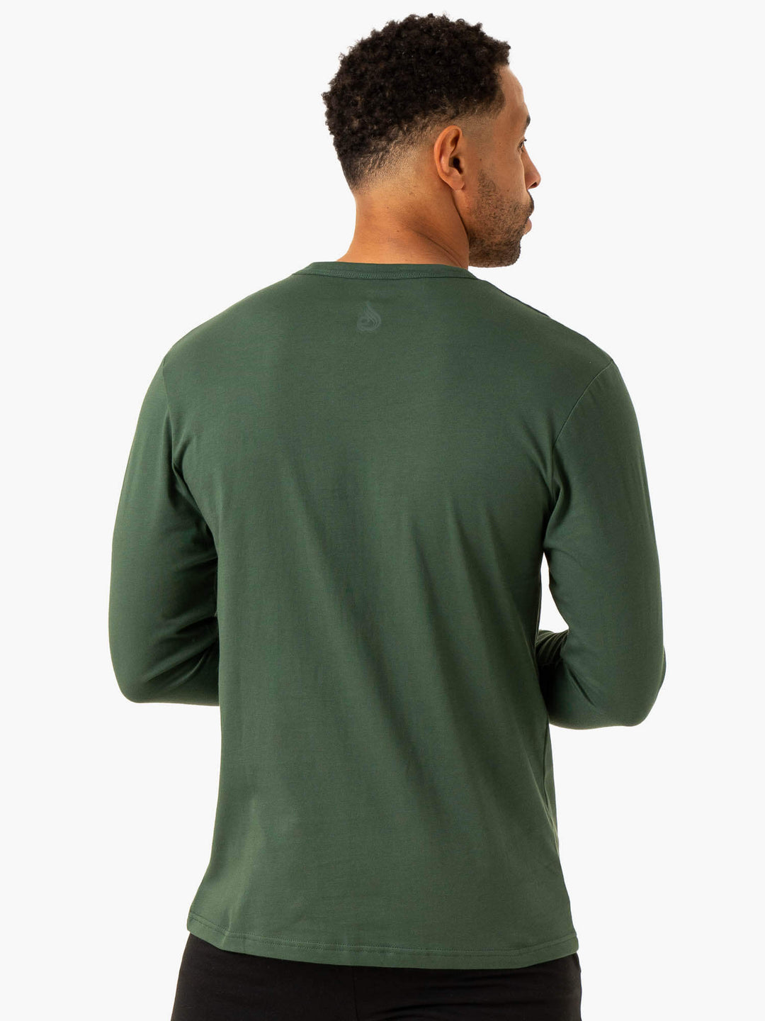 Graphic Long Sleeve T-Shirt - Dark Green Clothing Ryderwear 