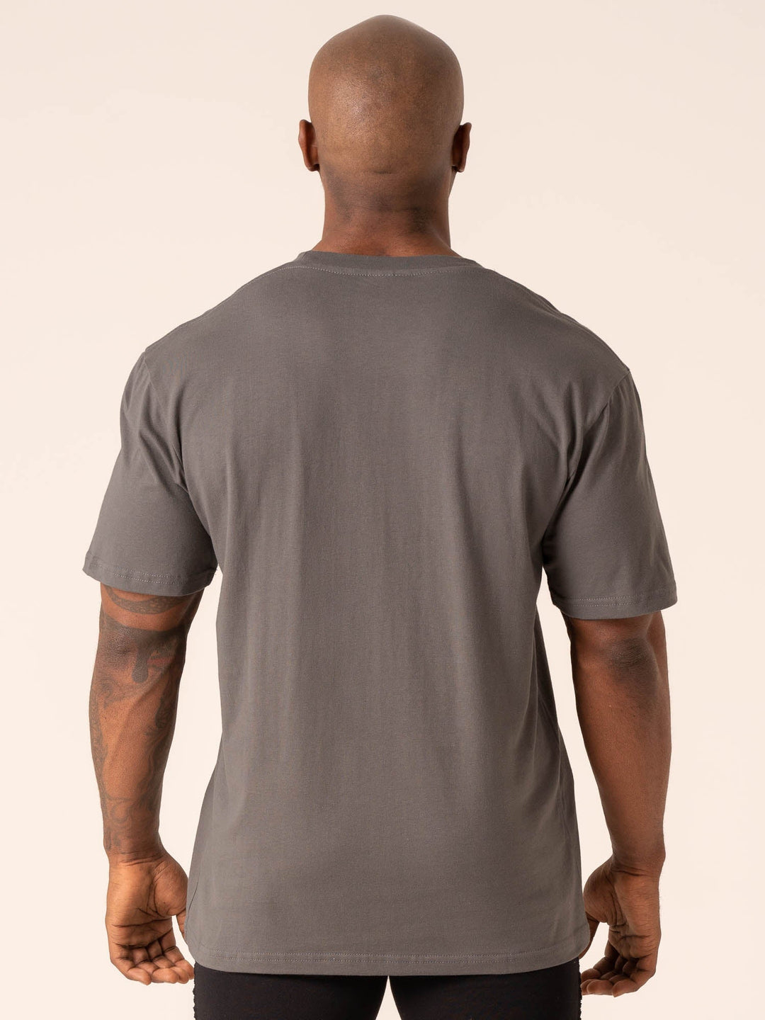 Grit Oversized T-Shirt - Charcoal Clothing Ryderwear 