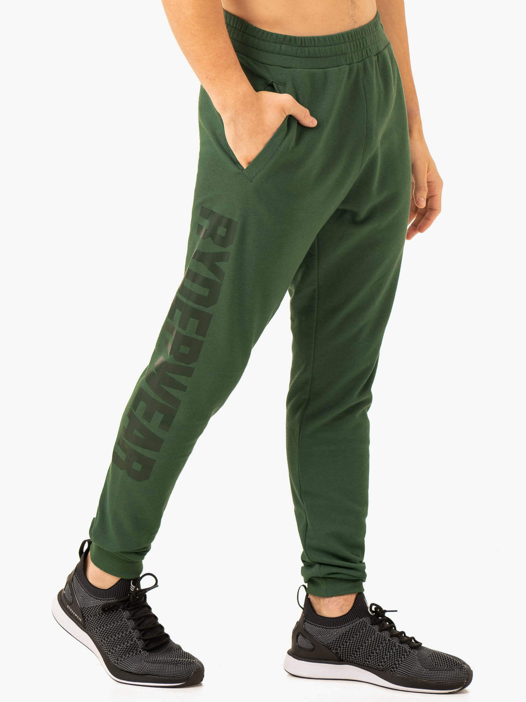 Heritage Fleece Track Pants - Green Clothing Ryderwear 