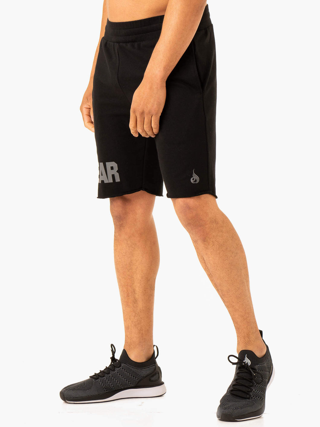 Heritage Fleece Track Shorts - Black Clothing Ryderwear 
