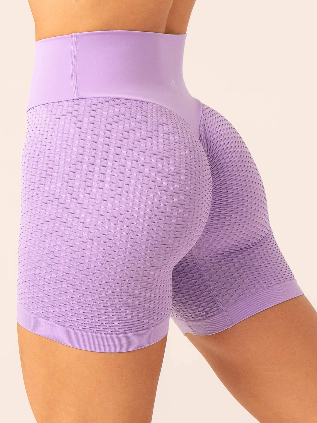 Honeycomb Scrunch Seamless Shorts - Lavender Clothing Ryderwear 